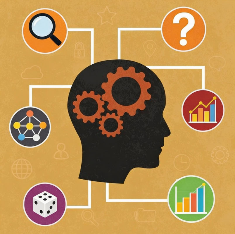 Que es el pensamiento crítico? te lo has preguntado, es ser consciente del azar, hacer las preguntas correctas hacer supociones , asignar probabilidades a esas supociciones, no caer en trampas mentales